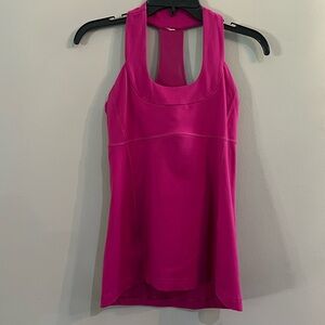 Lululemon Women's Scoop Neck Tank Top Racerback Raspberry Pink Size 6
